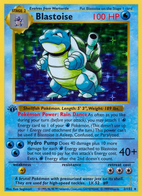 Blastoise Shadowless